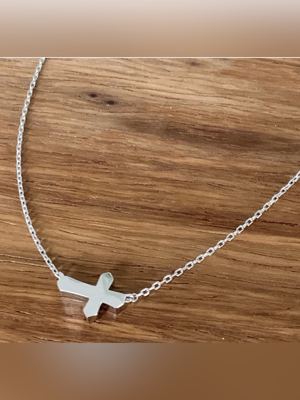 Sterling Silver .925 Cross Necklace/Chain 16” + 2” extension